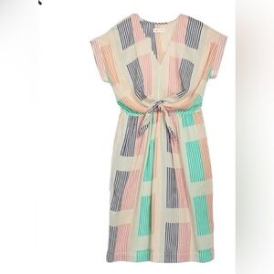 Lou & Grey Geo Jacquard Summer Wrap Dress size XS but fits small great!
